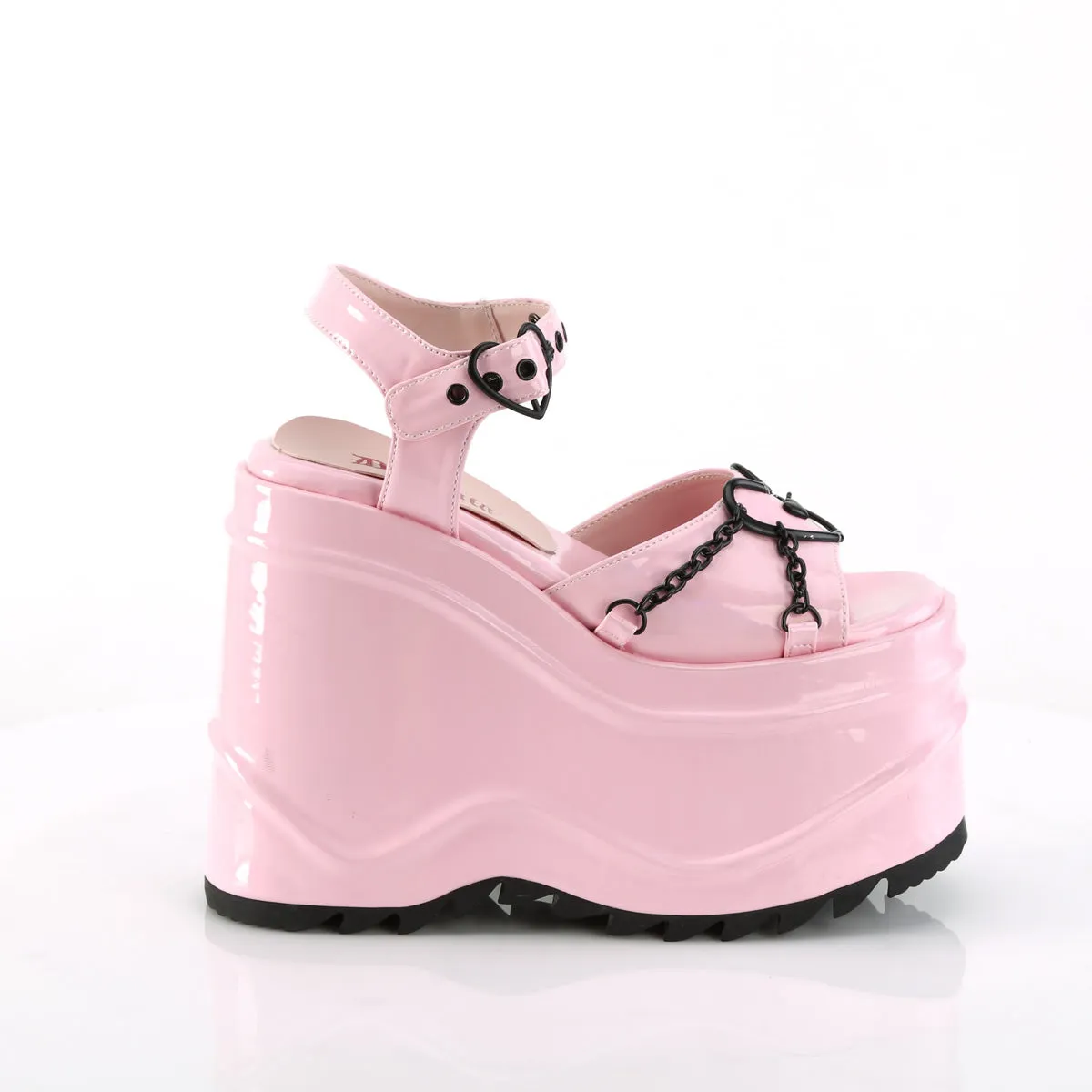 6 Inch Wedge Platform WAVE-09 Baby Pink
