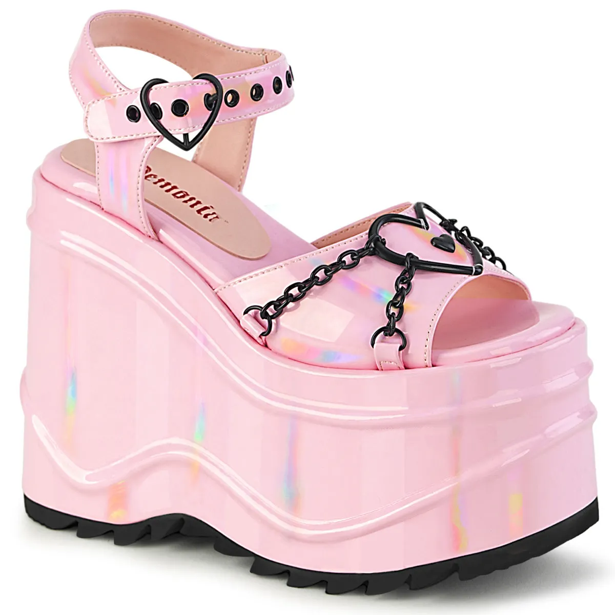 6 Inch Wedge Platform WAVE-09 Baby Pink