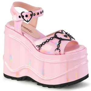 6 Inch Wedge Platform WAVE-09 Baby Pink