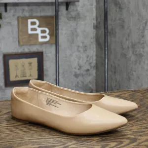A New Day Women's Corinna Ballet Flats with Memory Foam Insole Tan Brown 9.5M