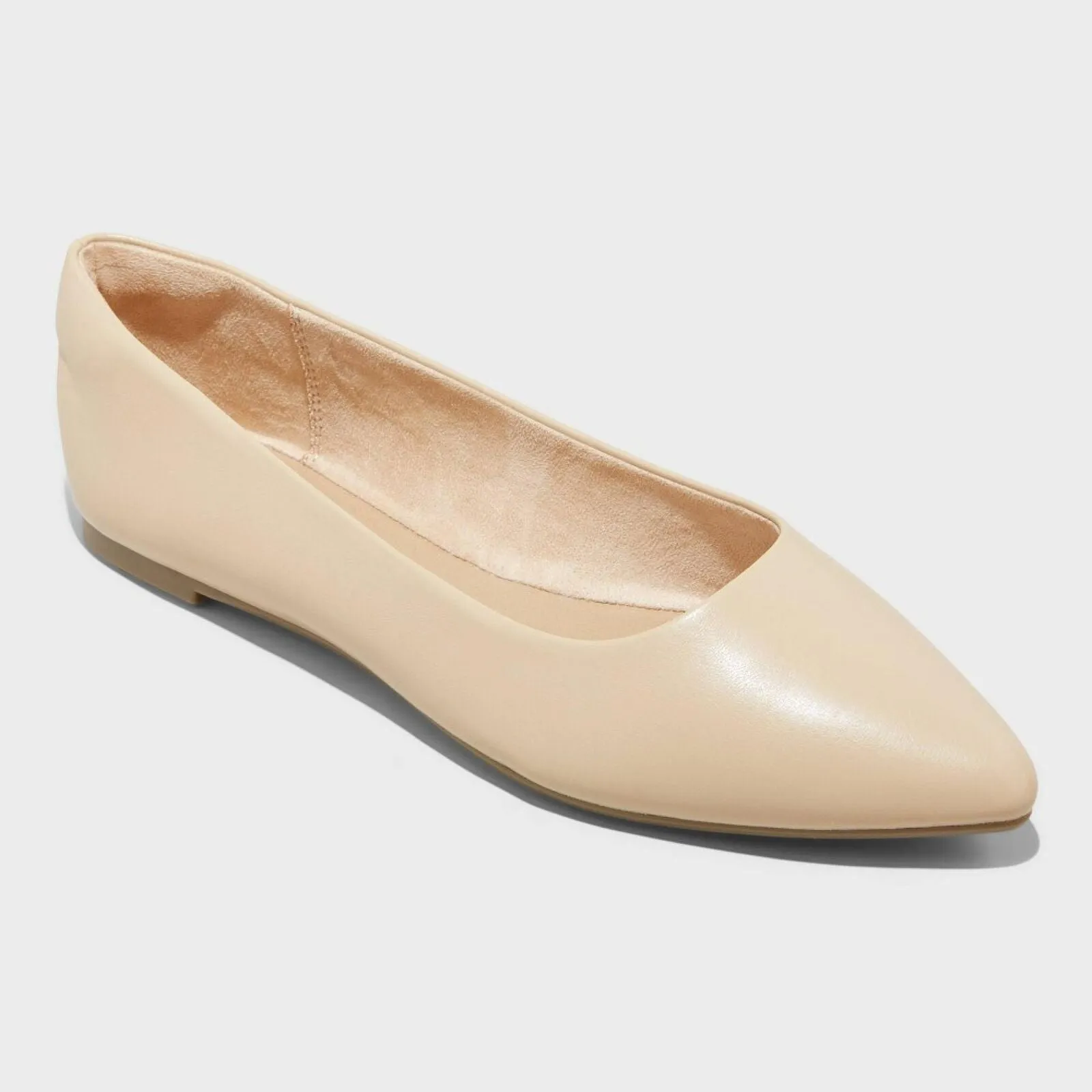 A New Day Women's Corinna Ballet Flats with Memory Foam Insole Tan Brown 9.5M