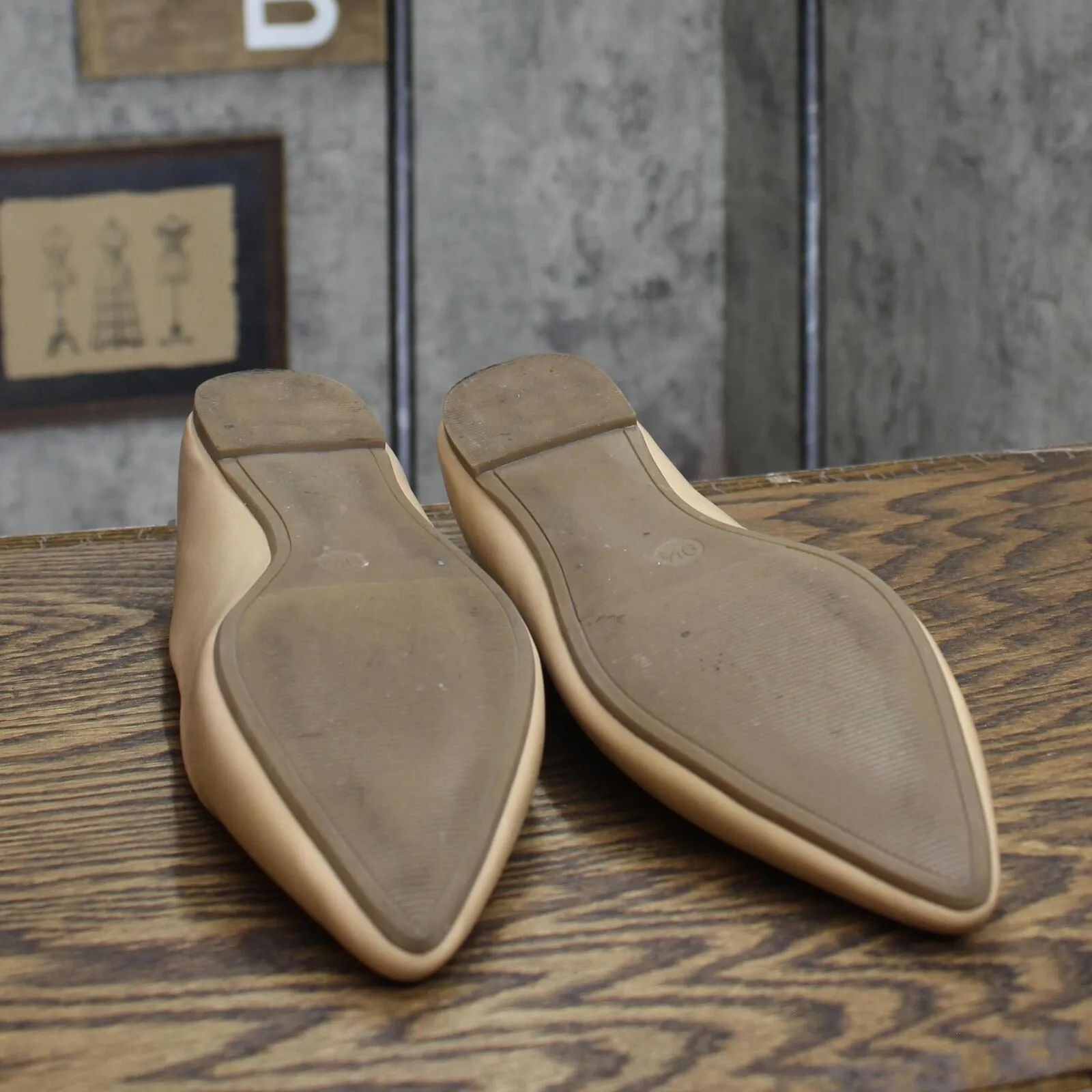 A New Day Women's Corinna Ballet Flats with Memory Foam Insole Tan Brown 9.5M