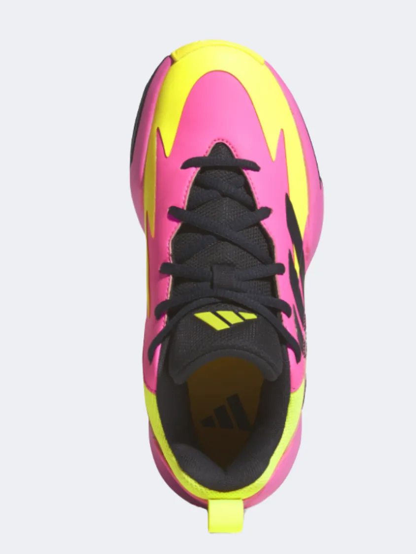 Adidas Cross Em Up Select Gs Basketball Shoes Pink/Black/Lemon