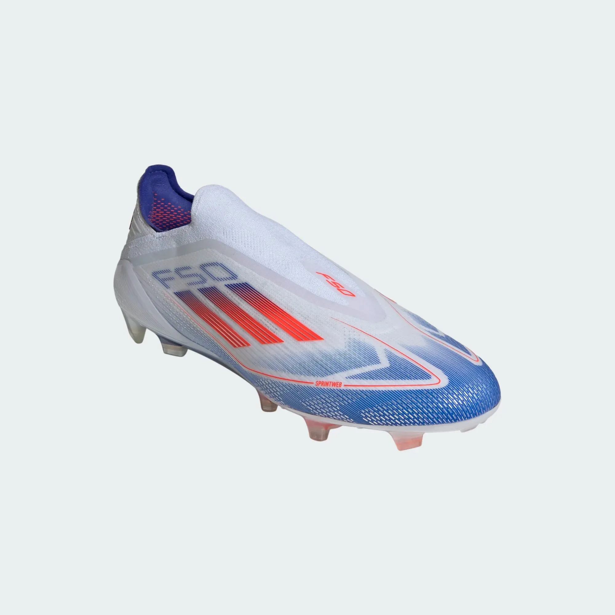 adidas F50 Elite Laceless FG - White/Red/Blue