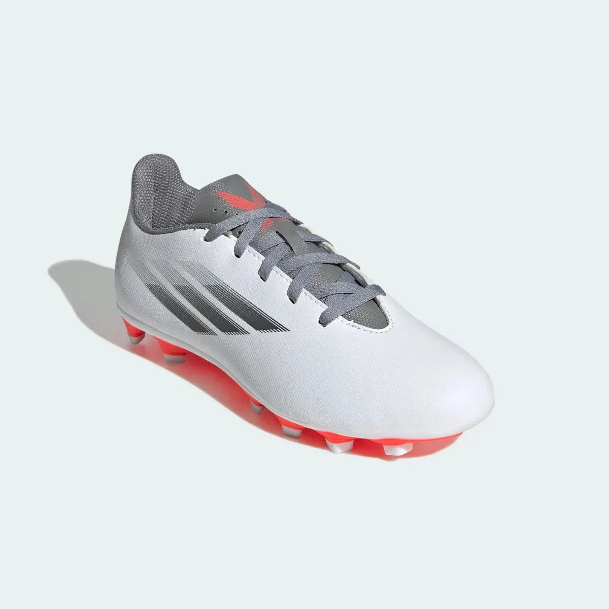 Adidas JR X Speedflow .4 FxG - White-Iron Metallic