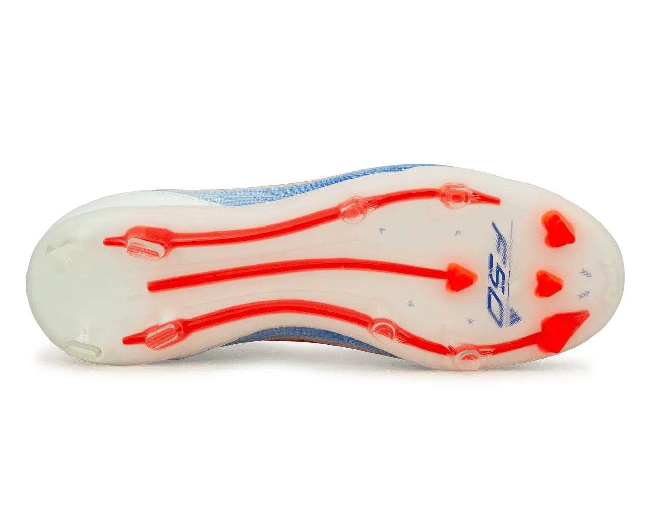 adidas Kids F50 Pro FG White/Lucid Blue