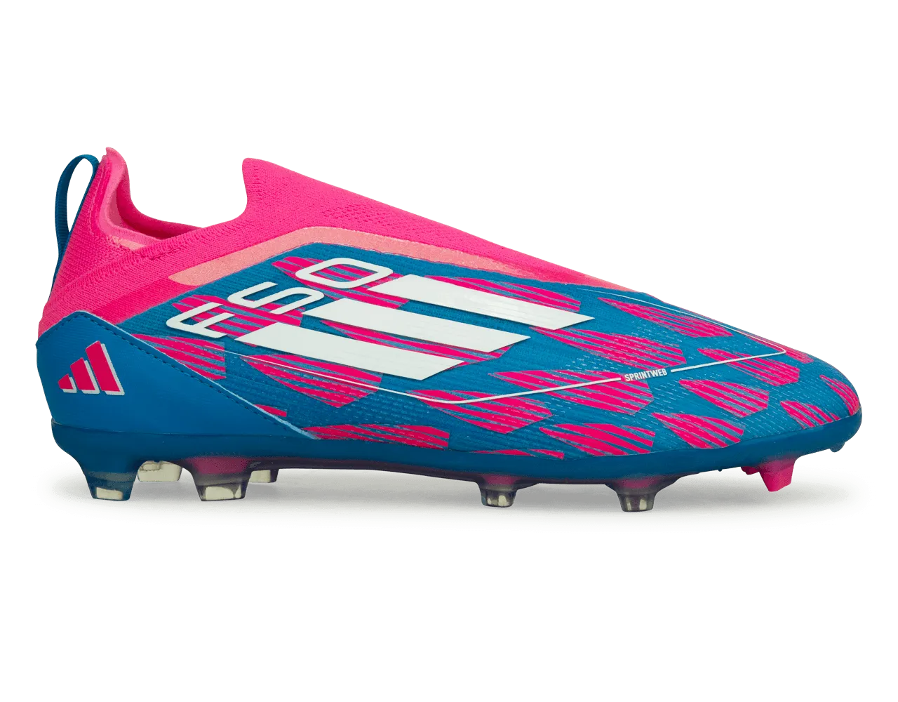 adidas Kids F50 Pro LL FG Blue/White/Pink