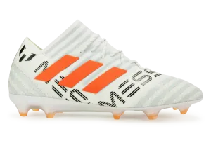 adidas Men's Nemeziz Messi 17.1 FG White/Solar Orange/Clear Grey