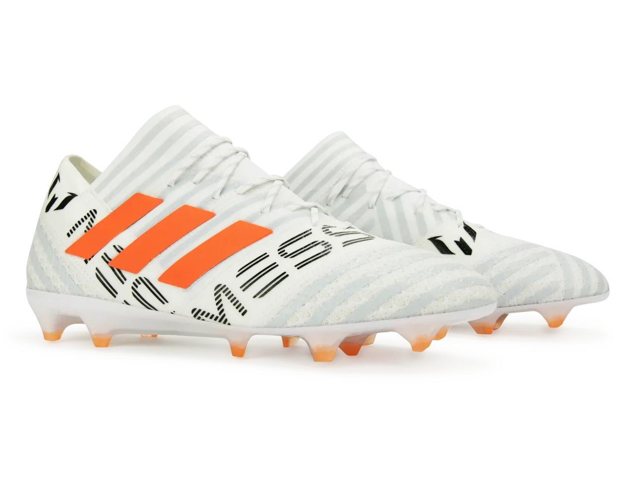 adidas Men's Nemeziz Messi 17.1 FG White/Solar Orange/Clear Grey
