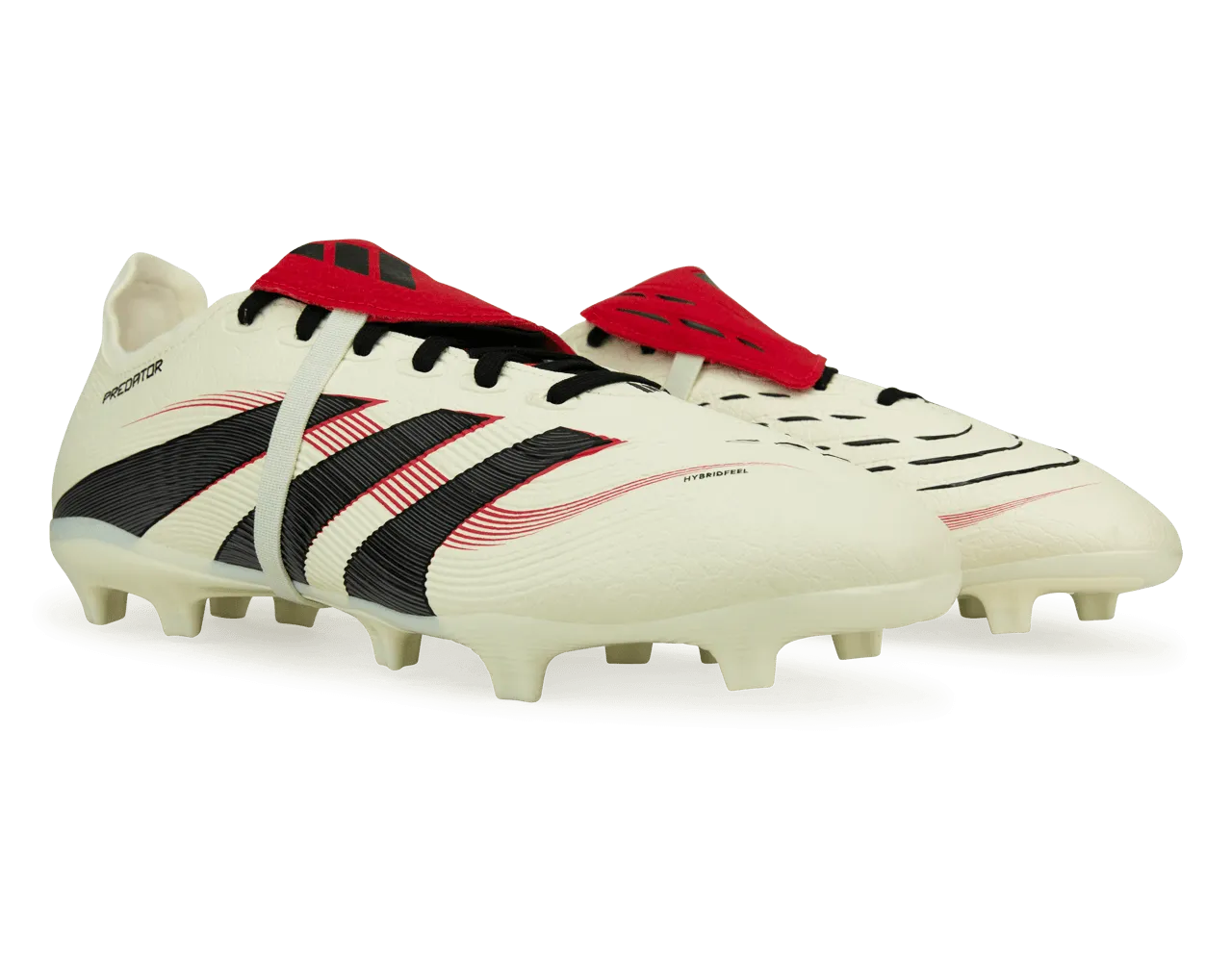 adidas Men's Predator League Foldover Tongue FG/MG Off White/Core Black