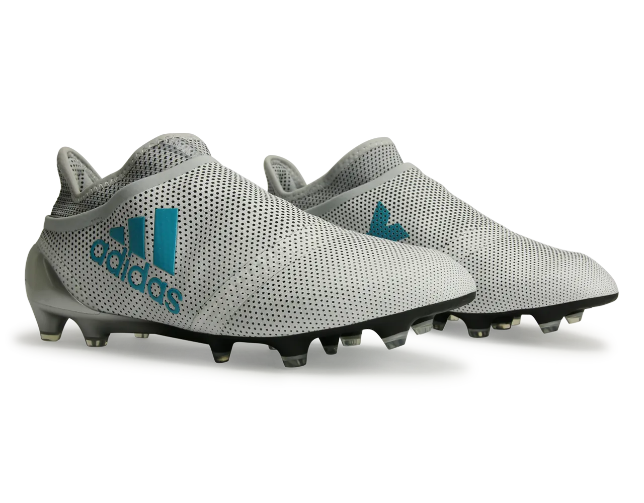 adidas Men's X 17  Purespeed FG White/Energy Blue/Clear Grey