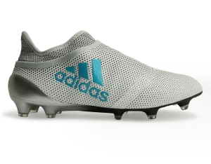 adidas Men's X 17  Purespeed FG White/Energy Blue/Clear Grey