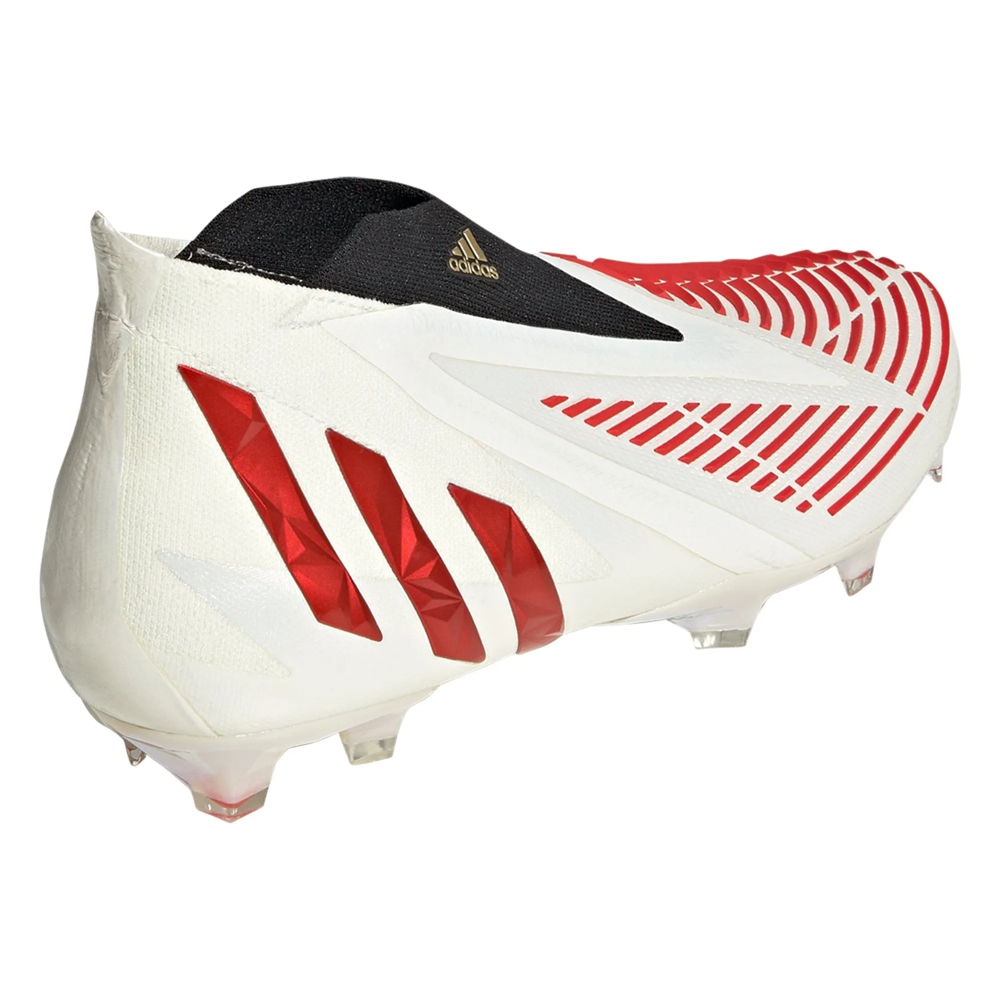 adidas Predator Edge   FG Firm Ground Soccer Cleat - Off White/Vivid Red/Gold Metallic