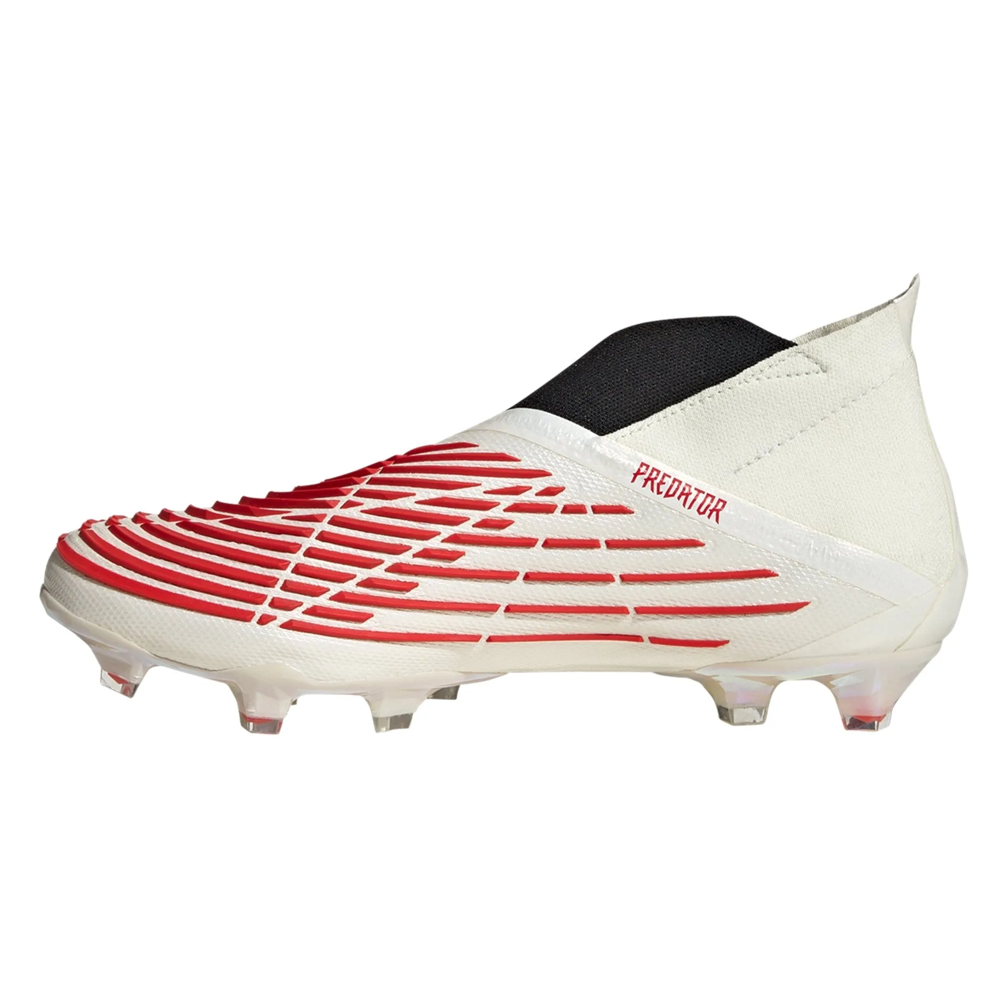 adidas Predator Edge   FG Firm Ground Soccer Cleat - Off White/Vivid Red/Gold Metallic