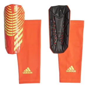 Adidas Predator League Shinguard - Red/SolarGreen
