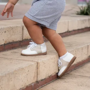 Albert Saddle | White/Ecru
