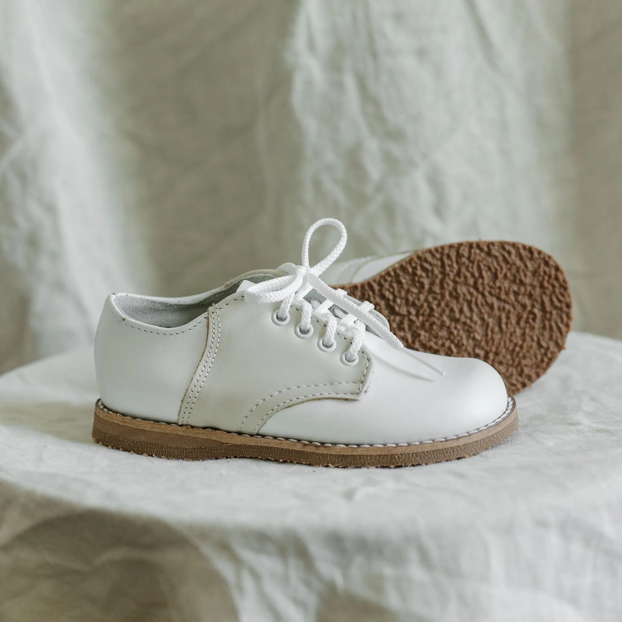Albert Saddle | White/Ecru