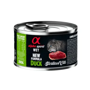 Alpha Spirit Duck Wet Food for Sterilised Cats