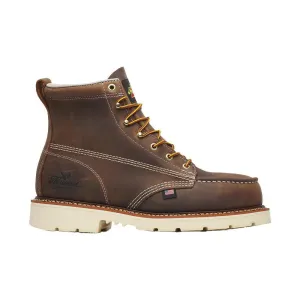 American Heritage 6" Steel-Toe Moc Toe Boot Maxwear 90 Trail Crazy Horse