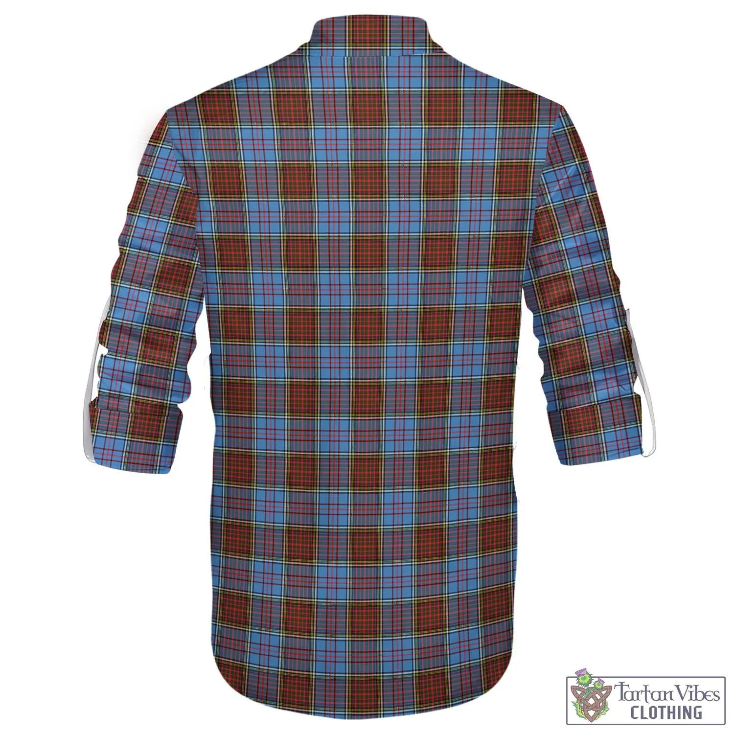 Anderson Modern Tartan Men's Scottish Traditional Jacobite Ghillie Kilt Shirt