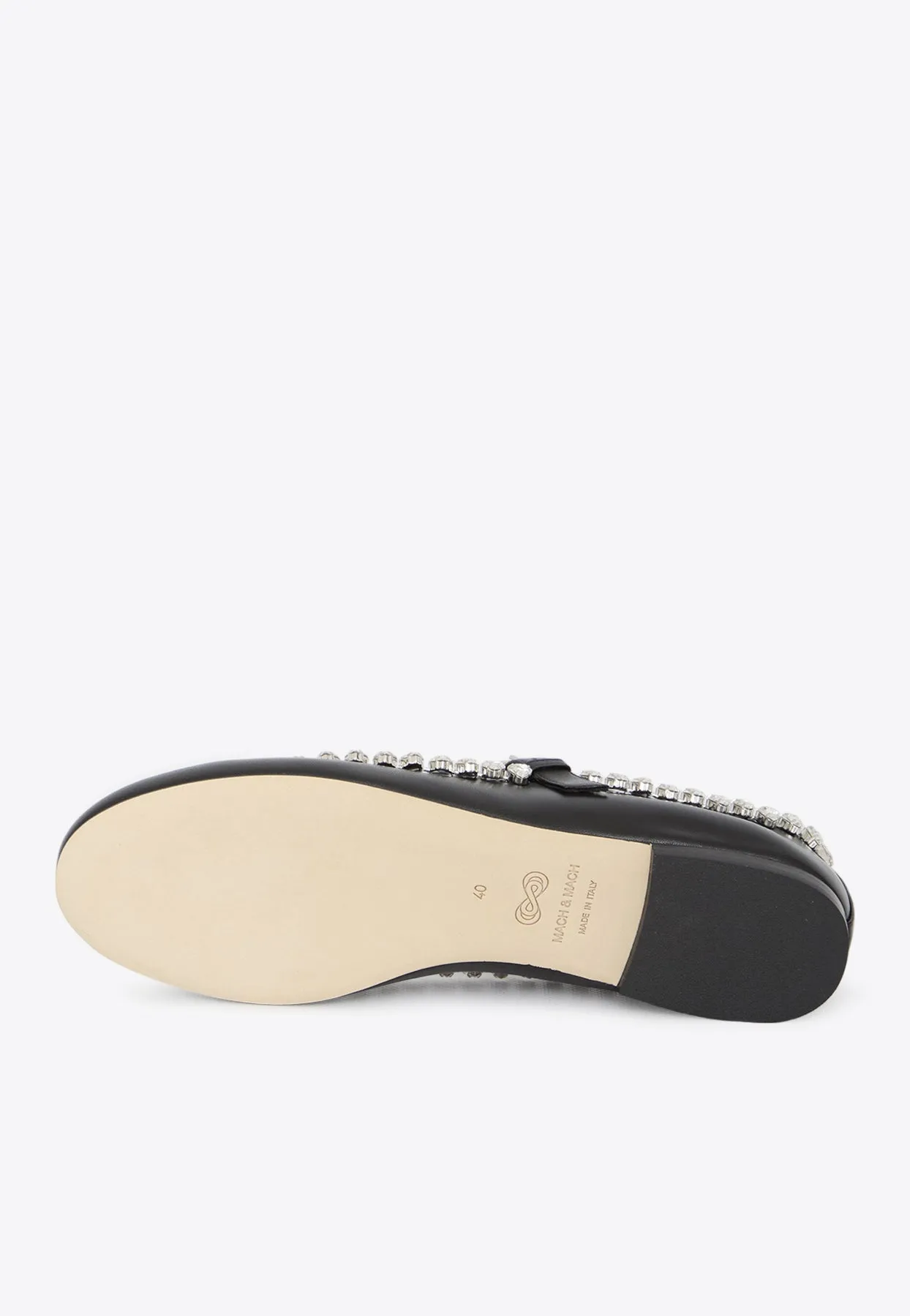 Audrey Crystal-Embellished Ballerina Flats