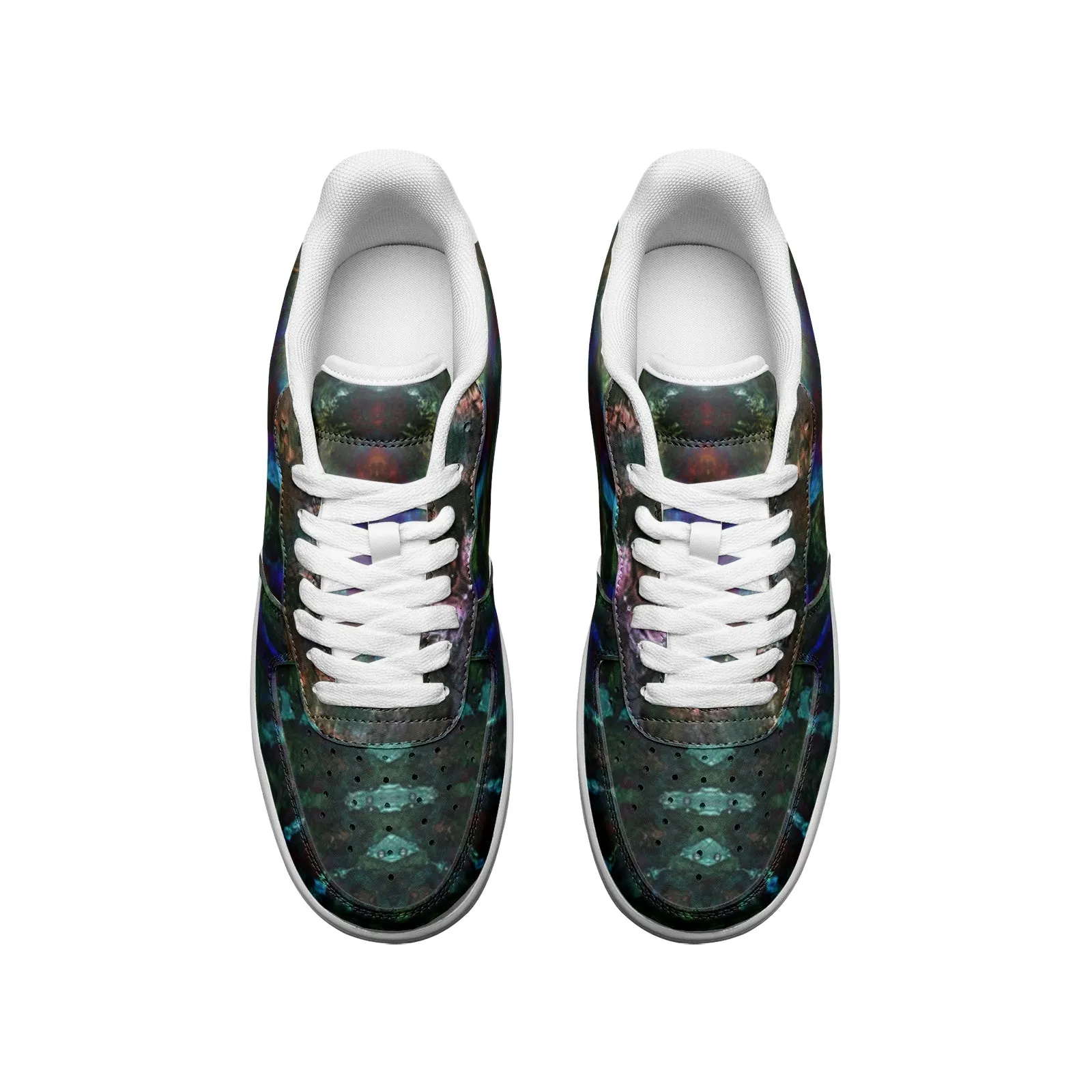 Azule Full-Style Psychedelic Platform Sneakers