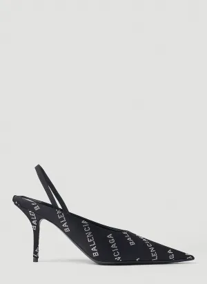 Balenciaga Square Knife Slingback Heels