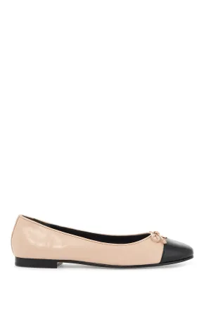BALLET FLATS WITH CONTRASTING TOE