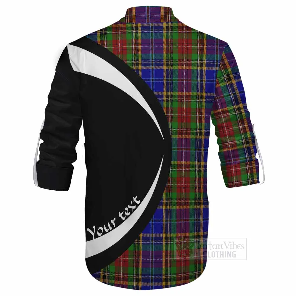 Beattie (Beatty) Tartan Ghillie Kilt Shirt with Family Crest Circle Style