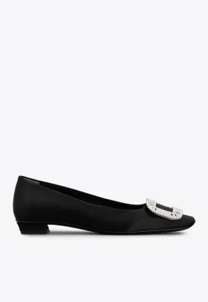 Belle Vivier Crystal Embellished Ballet Flats