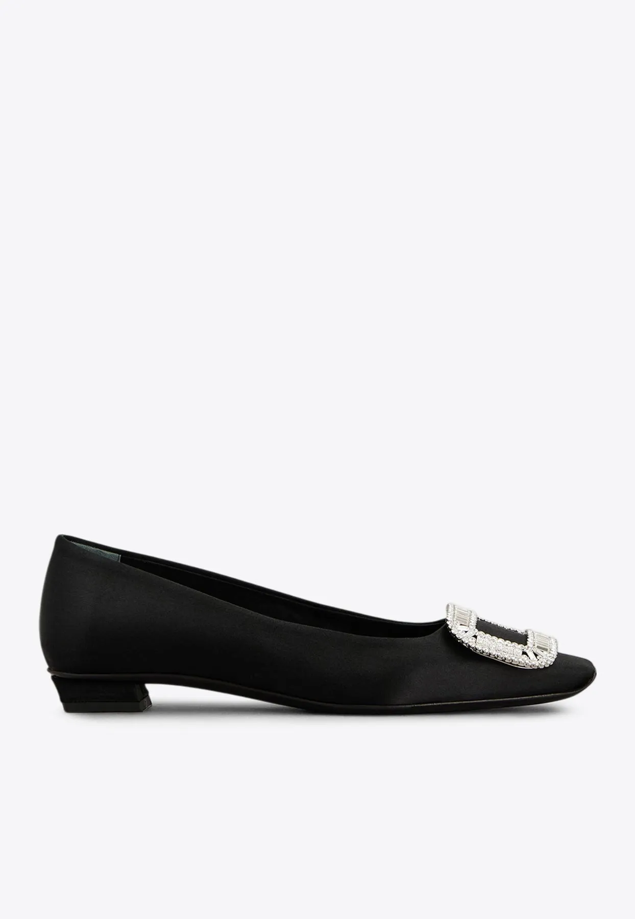 Belle Vivier Crystal Embellished Ballet Flats