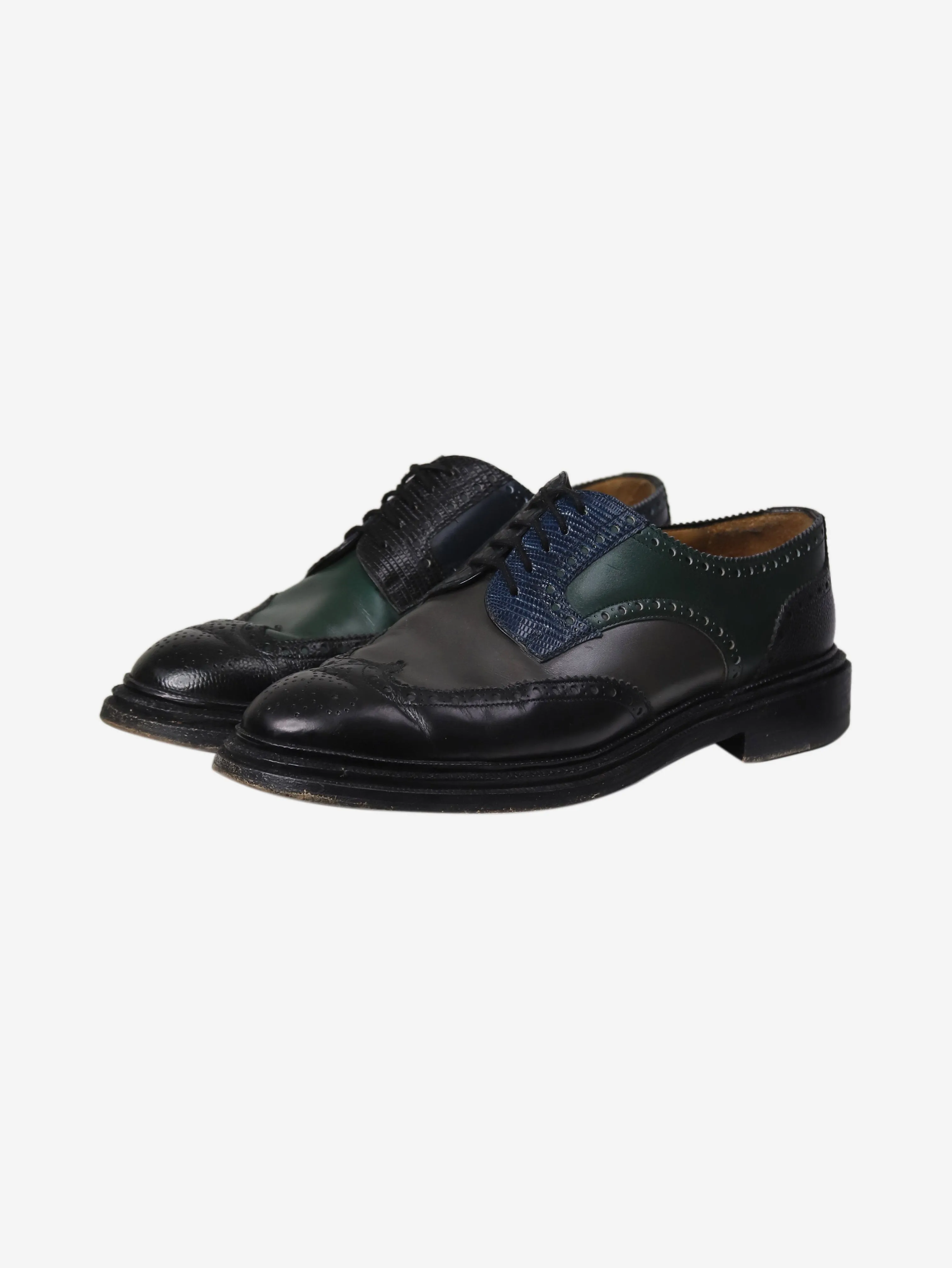 Black lace up brogues - size EU 40