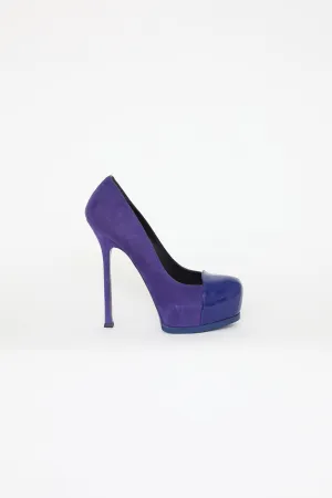 Blue Suede Tribtoo Pumps
