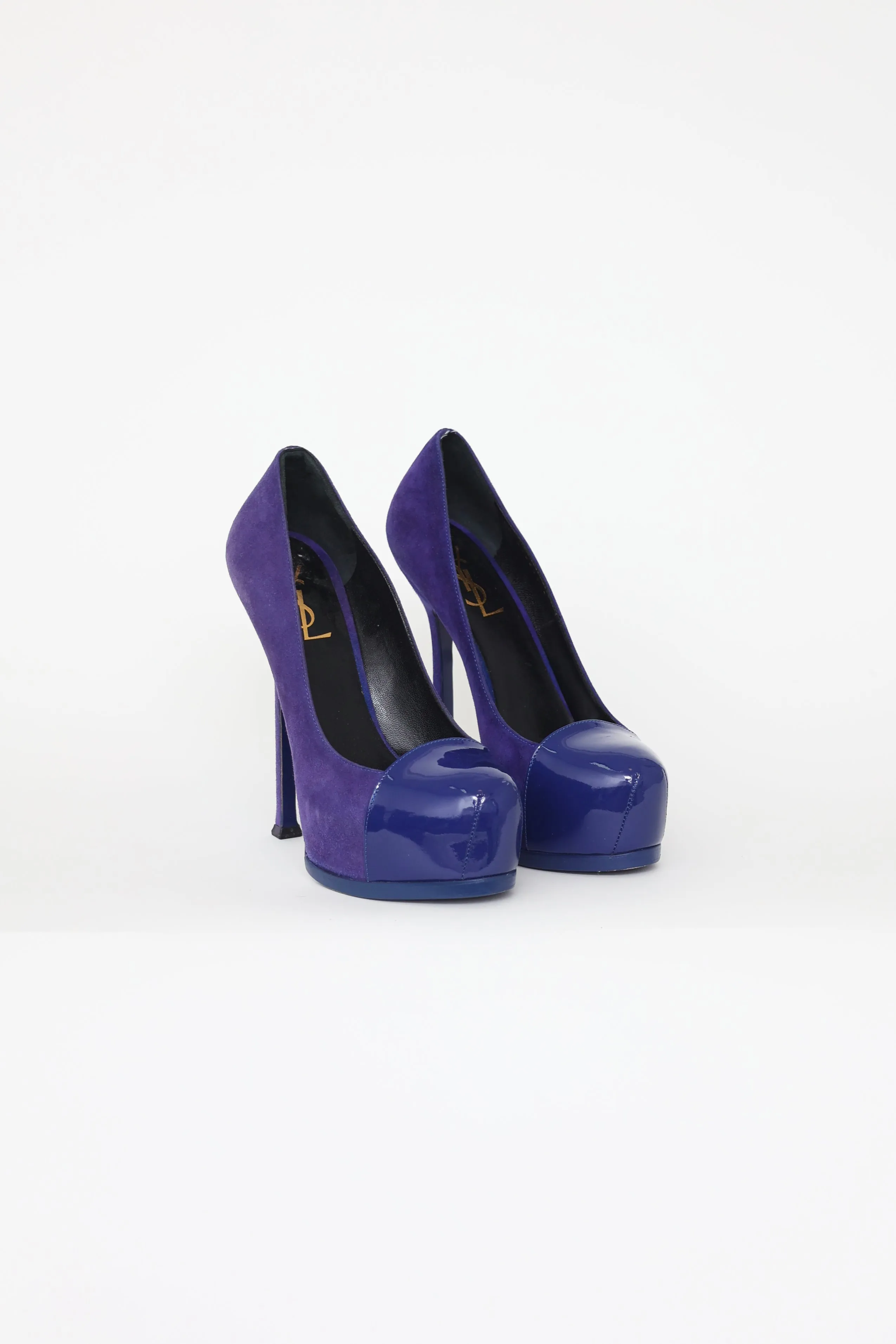 Blue Suede Tribtoo Pumps