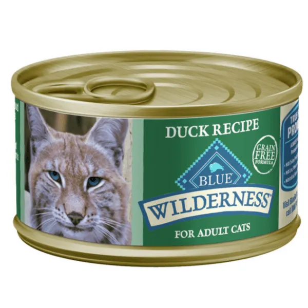 BLUE Wilderness Grain Free Duck Recipe Canned Cat Food