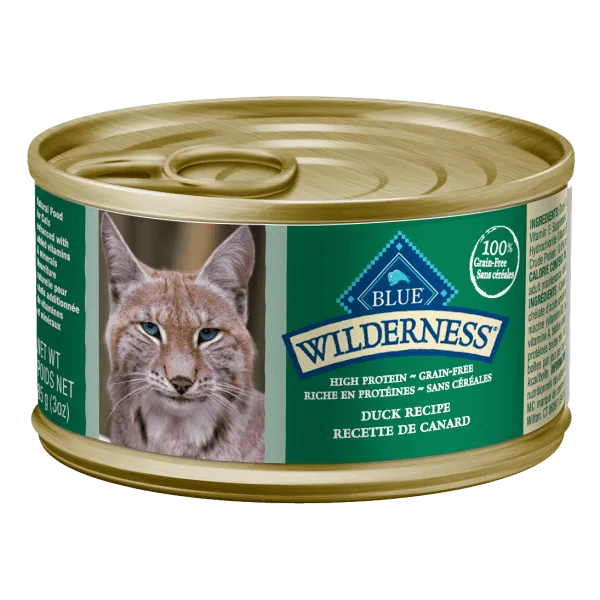 BLUE Wilderness Grain Free Duck Recipe Canned Cat Food