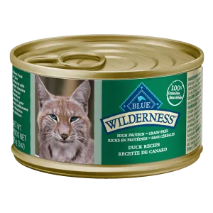 BLUE Wilderness Grain Free Duck Recipe Canned Cat Food