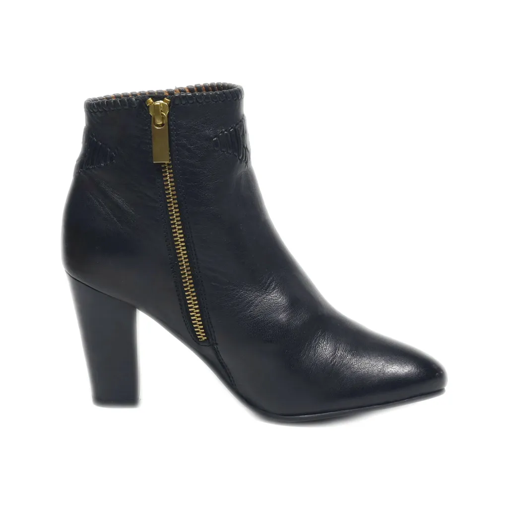 Bocage Ankle Boots Leather Black Colour For Women