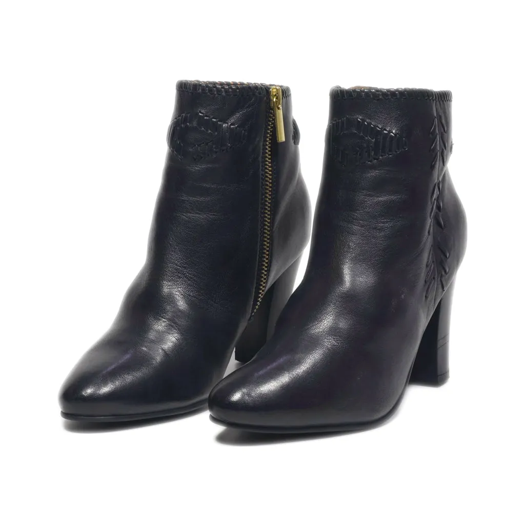 Bocage Ankle Boots Leather Black Colour For Women