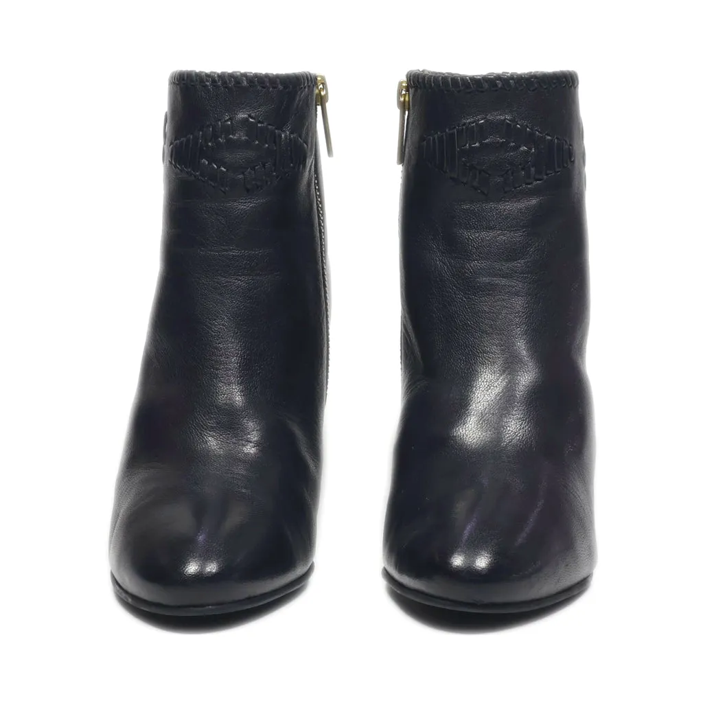 Bocage Ankle Boots Leather Black Colour For Women