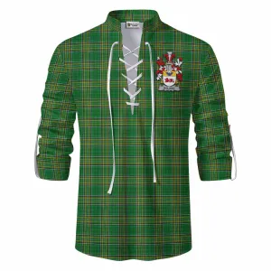 Boland Irish Clan Tartan Ghillie Kilt Shirt with Coat of Arms