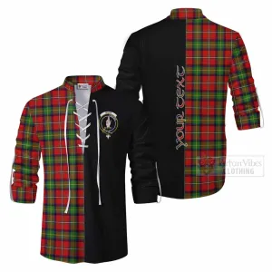 Boyd Tartan Ghillie Kilt Shirt with Family Crest and Half Of Me Style