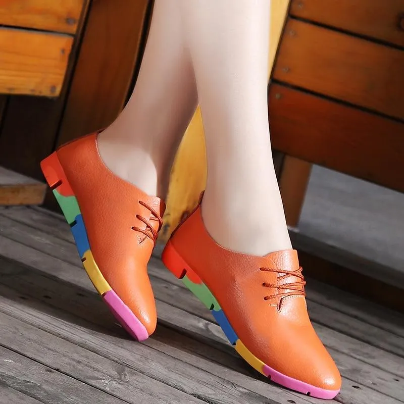 Breathable Leather Women's Orthopedic Shoes for Bunion