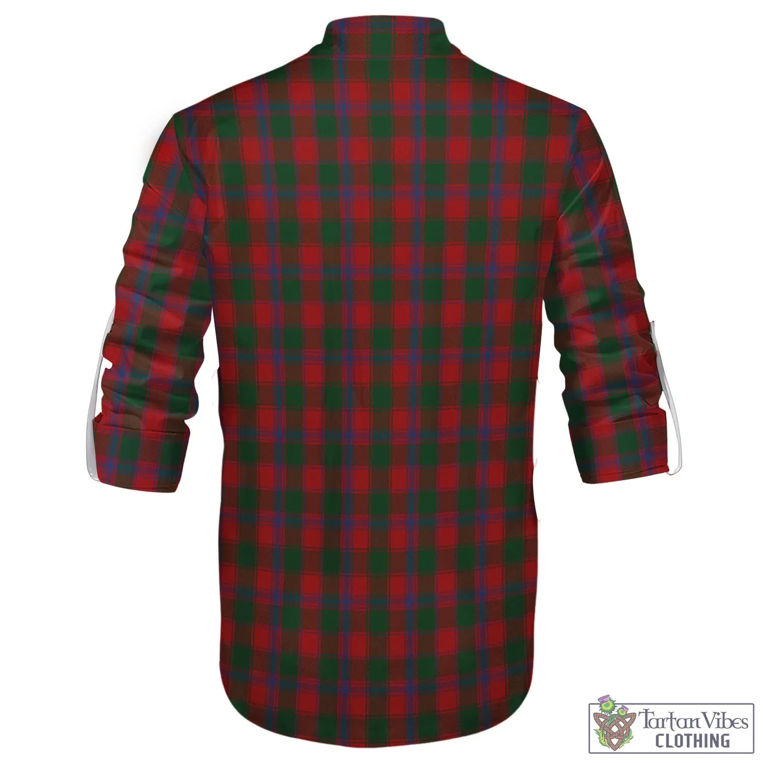Bruce Old Tartan Men's Scottish Traditional Jacobite Ghillie Kilt Shirt