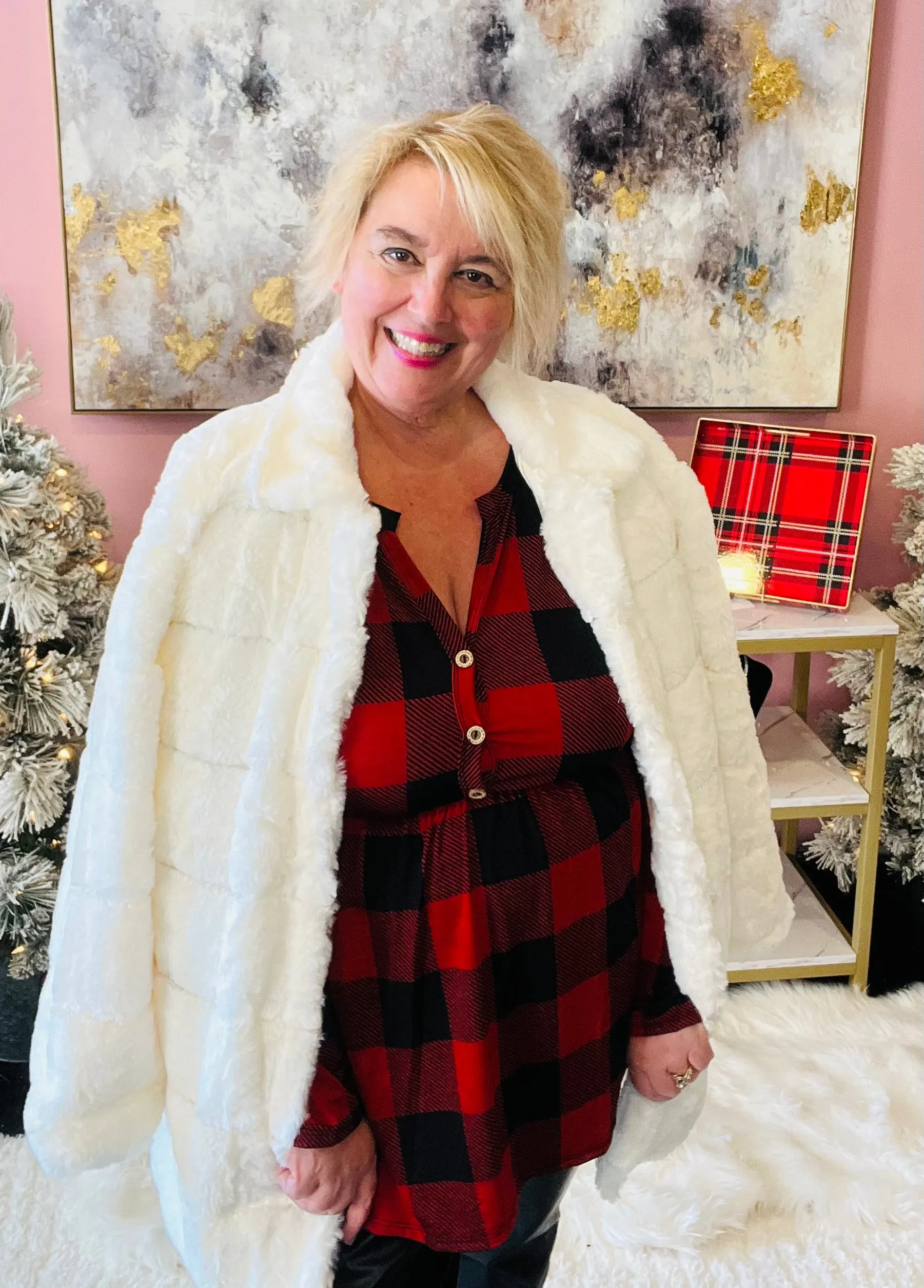 Buffalo Plaid Babydoll top