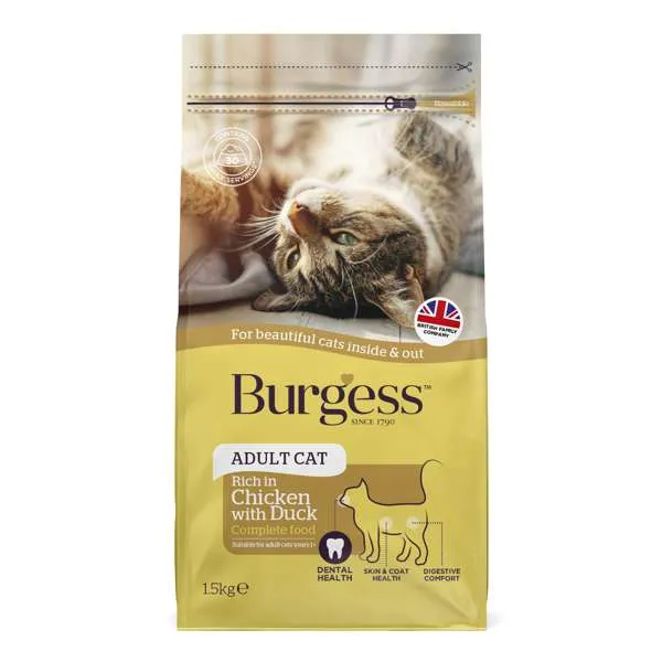 Burgess Adult Cat Chicken & Duck