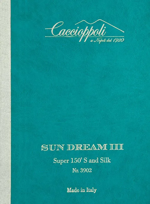 Caccioppoli Sun Dream Jappo Gray Wool Silk Suit