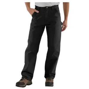Carhartt® B11-BLK 34X36 Men's Utility Work Pants, 34 Waist, 36 Length, Loose Fit, Black, Cotton