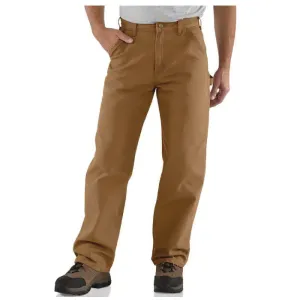 Carhartt® B11-BRN 40X30 Men's Utility Work Pants, 40 Waist, 30 Length, Loose Fit, Brown, Cotton