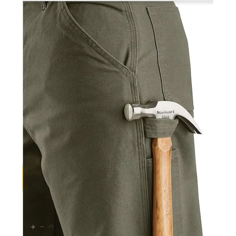 Carhartt® B11-MOS 40X30 Men's Utility Work Pants, 40 Waist, 30 Length, Loose Fit, Moss, Cotton